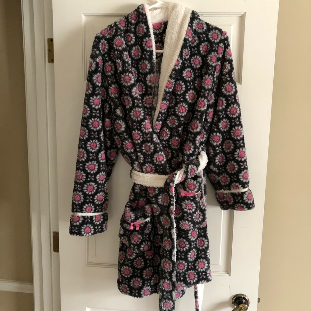 Patterned Fluffy Winter Robe
